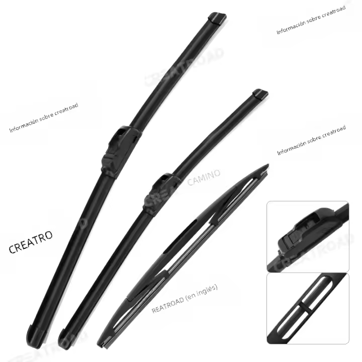 Kit De Limpiaparabrisas Delantero Y Trasero Para Opel Zafira a 1999-2005 Cepillos De Ventanas Delanteros Y Traseros 24"+22"+16" Material ABS Semi-Rígido - 1