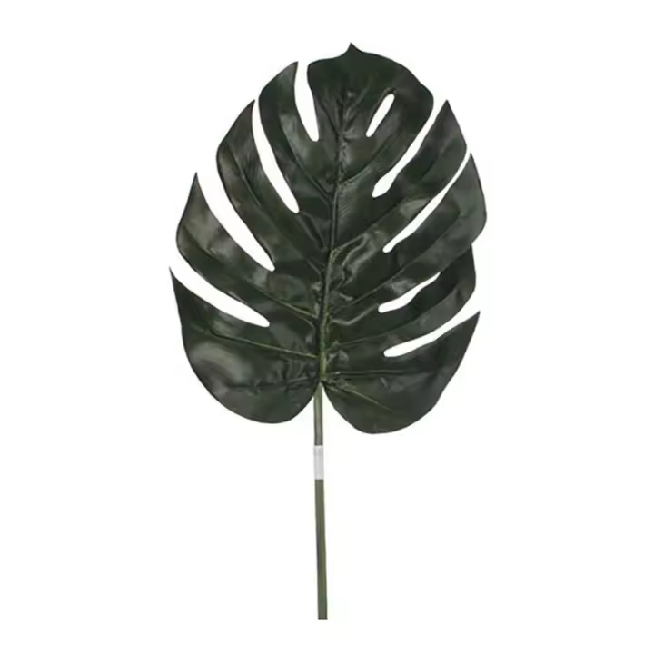 Hoja de Monstera Artificial - Color Verde - 88cm - Flores y Plantas Artificiales - 1
