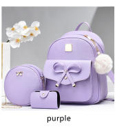 Mochila De Cuero Sintético Rayada Kawaii 3pcs/set Cierre De Cremallera Preppy Estilo Universitario Para Mujer Viajes Casuales Comunicación Diaria - details 6