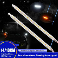 2PCS Lámpara De Señal De Espejo Retrovisor LED Para Coche 12V Flujo De Señal De Giro DRL Luz De Day Running Light Flexible Para Automóvil - details 0