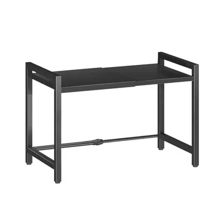 Organizador expandible para estantes de microondas de 42-64 cm, Organizador para encimeras de microondas a prueba de humedad y óxido,Almacenamiento de vajilla - 1