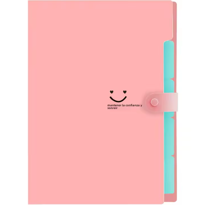 Carpeta De Archivo A4 Multicapa En Colores Azúcar Organizador Grande De Capacidad Estilo Coreano Sencillo Para Oficina Y Material PP - 1