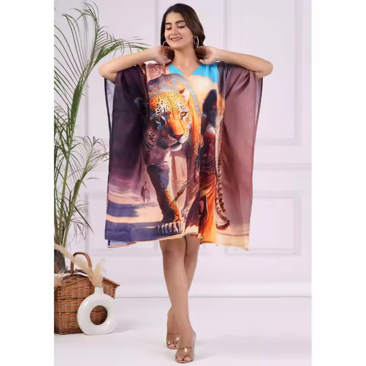 Ethnikulture Kaftan Vestido de Playa, para Mujer Camisolas y Pareos Ropa de Baño Bikini Vestido de Playa - 1