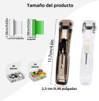 Dispensador De Clips De Papel Portátil Mini Estuche De Papel Con Recargables Y Mini Estornudador De Plástico Para Oficina - details 2