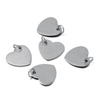 10Pcs Encantos De Acero Inoxidable Con Anillo De Salto Tag De Perro Corazón Redondo Ovalos Blancos Para Fabricación De Joyas DIY - details 5
