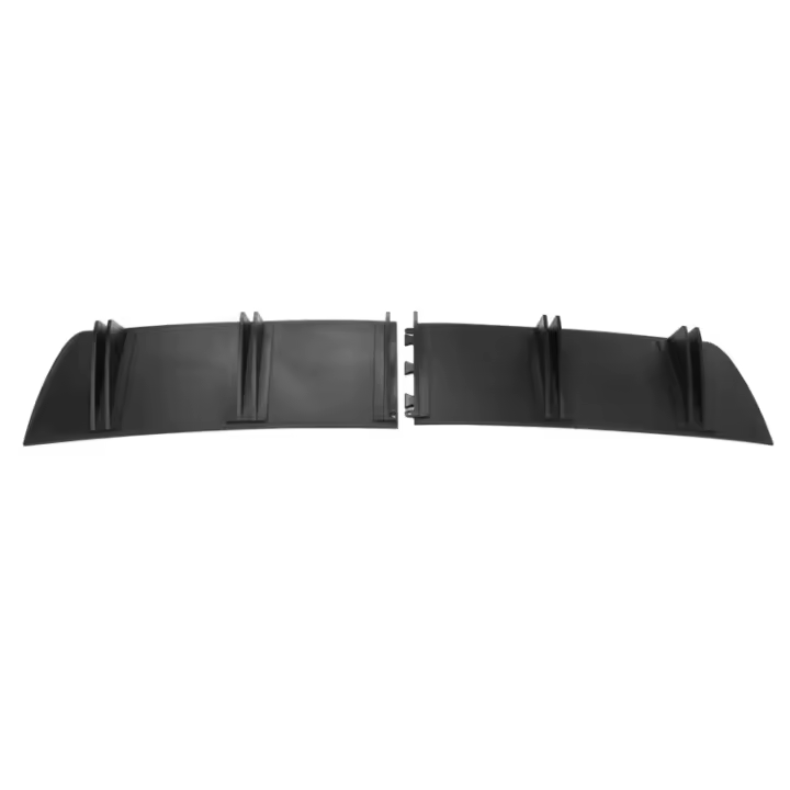 Difusor De Parachoques Trasero Universal 5 Aletas Esponja De Carbono Negro Accesorios De Estilo Para Coche Modificado - 1