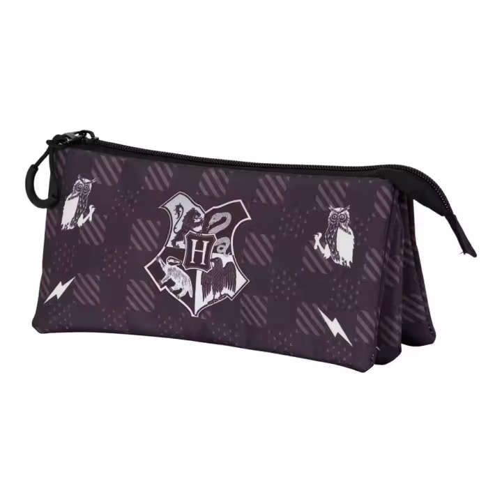 Estuche escolar Harry Potter Karactermania / Triple bolsillo / Poliéster / Para niños y niñas / Para utensilillos escolares / 05379 - 1