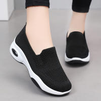 Zapatillas De Verano Para Mujer Zapatos Casuales Transpirables Zapatillas De Tela Suela De PVC Tacón Medio Envío Gratis - details 5