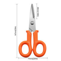 Tijeras De Pesca Portátiles De Acero Inoxidable 420 Herramientas Para Cortar Línea PE Y Seda Adecuadas Para Electricianos Y Pesca Del Carpa - details 7