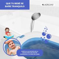 Bañera bebé plegable infantil Bubba Mobiclinic® Kids Infantil Diseño interior antideslizante Cómodo y Seguro Fácil de transportar Asa para colgar Incluye tubo de desagüe Patas antideslizantes Segura Azul - details 1