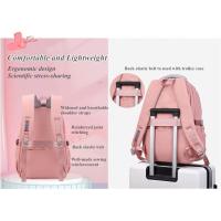 Mochila escolar de conejo de color liso para adolescentes, mochilas escolares multibolsillos para niñas de primaria, mochila informal para el día a día. - details 2