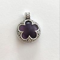 colgante amuleto gotland plata de ley y piedra amatista-40ycuatrojoyeria - details 0
