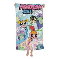 Toalla De Baño De Algodón Y Poliéster Con Diseño De Cartoon Powerpuff Girls Toalla De Playa Kawaii Para Niños Absorbente Y Secado Rápido Tallas Variadas - details 4
