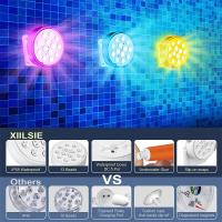 Luz Submersible Recargable RGB Para Piscina Con Control Remoto Impermeable Para Decoración De Bañera Fuente Luz LED De Batería Incluida Protección IP68 - details 5