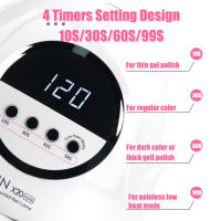 Lámpara LED UV SUN X20 MAX 330W Para Manicura Secado De Polvo De Gel Con Pantalla Táctil Grande Herramienta Secadora De Uñas Profesional - details 1