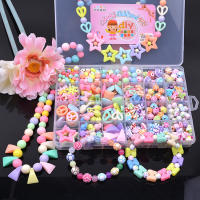 Juguetes De Perlas DIY Para Niñas Con Conjunto De Accesorios 24 Cajas Hacer Joyería Y Pulseras Creativo Regalo Para Niños - details 0
