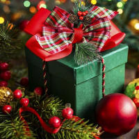 10pcs Ramas De Pino Verdes Simuladas Para Adornos Navideños Arreglos Florales Decoraciones De Fiesta Accesorios De Flores - details 2