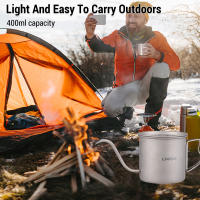 Cafetera De Inoxidable 400ml Lanzadera Para Café Mini Tetera Para Camping Y Viajes Con Mangue De Patuca Apto Para Estufa - details 2