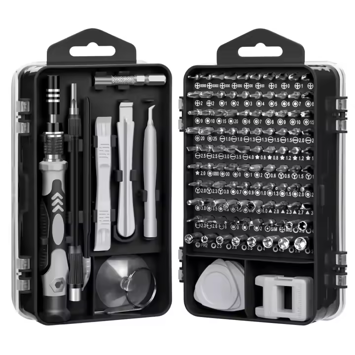 Juego De Destornilladores De Precisión 115 En 1 Con 98 Piezas Magnéticas Herramienta Multifuncional Profesional Para Reparación De iPhone Gafas Material De Acero Cromo Vanadio - 1
