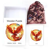 Puzzle De Madera En Forma Irregular De Fénix Regalo De Agradecimiento Juguete Interactivo Para Adultos Alivio Del Estrés Familiar - details 6