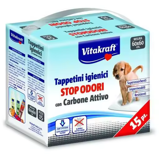 Vitakraft Empapador Perro y Gato con Carbón Activo - - 1