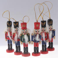 1Pcs 10cm Soldado De Madera Para Romper Nueces Adorno Navideño Colgante Juguete Material PVC Origen China Continental - details 2