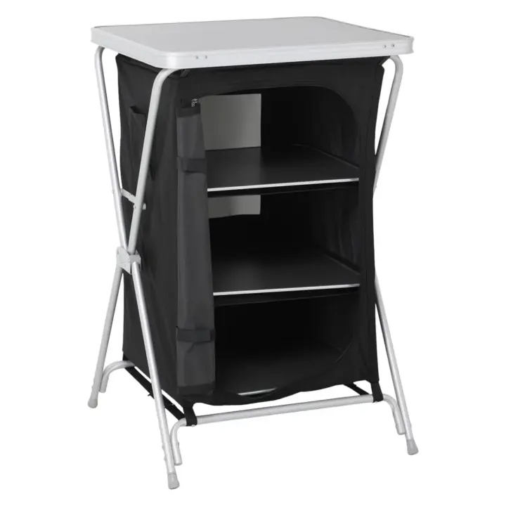 Armario Cocina Plegable para Camping Negro 60,5x61x91cm 7house - 1