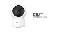 Cámara IP Havit IPC30 Smart 360° 2K con Visión Nocturna, WiFi, Detección de Movimiento AI, Audio Bidireccional, Compatible con TUYA, Google Assistant y Alexa, Soporte Micro SD 128GB, Resolución 3MP, WDR, Infrarrojo 940nm, Adaptador de Corriente Incluido. - details 7