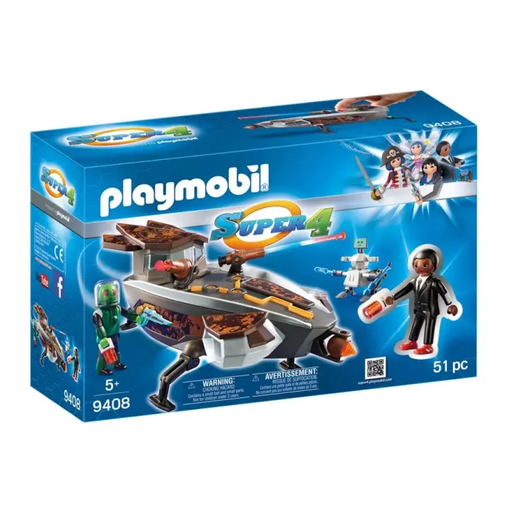 PLAYMOBIL ® GENE Y SYKRONIAN CON NAVE, 9408, TIENDA CON LICENCIA OFICIAL - 1