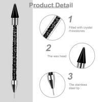 Kit De Decoración Para Uñas DIY Con Herramienta De Recogida De Strass Y 2 Tiras De Cera Adicional 2PCS Dual-Ended Manicure - details 2