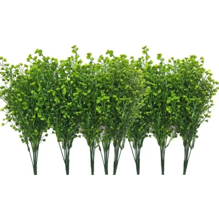 Arbustes Artificiels Buissons, Plastique Faux Plantes Vertes De Mariage Intérieur Extérieur Maison Jardin Véranda Cuisine Bureau - 1