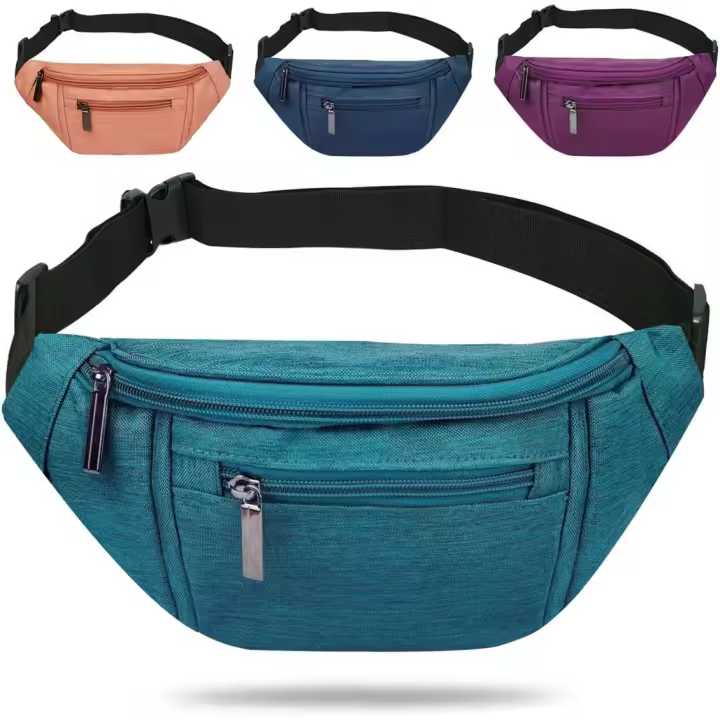 Riñonera para hombre y mujer, bandolera, para viajar, caminar y correr - 1