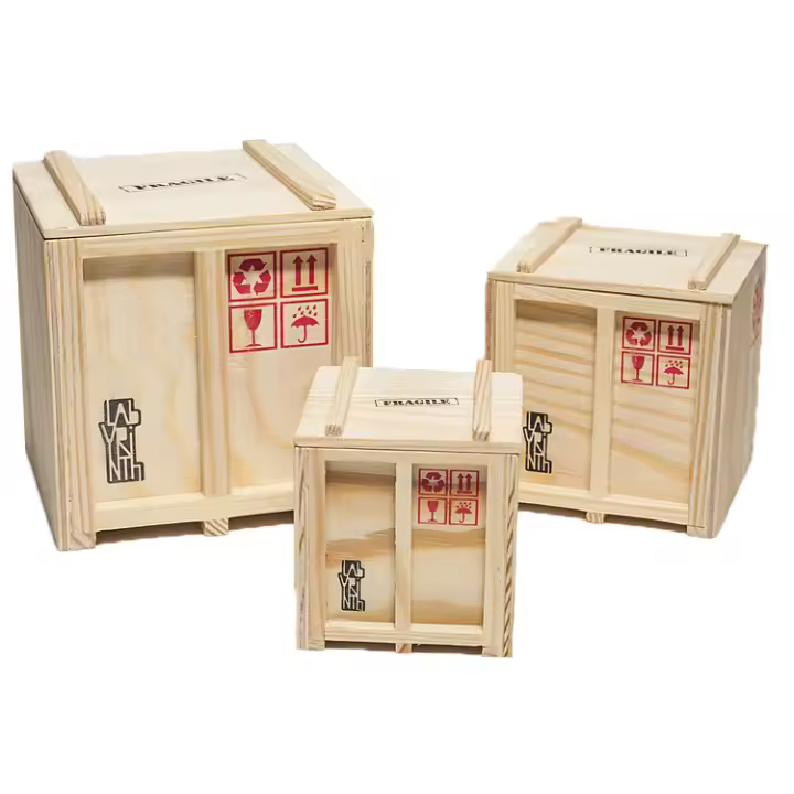 Niucom pack 3 cajas organizadoras de madera para cocina oficina escritorio para utensilios de cocina estilo diseño matrioska - 1