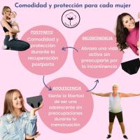 Nube Roja Bragas menstruales para flujo abundante - Protección confiable todo el día, Braguitas Postparto para Mujer, Periodo Menstrual, Ropa interior de Algodón cintura media, Absorbentes, Lavables, Cómodas y Transpirables, PACK DE 3. - details 2