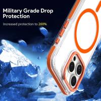 Funda transparente Fuerte a prueba de Golpes con adsorción magnética para APPLE iPhone 16 15 14 13 12 Pro Max Carga magnética Compatible con Magsafe - details 3