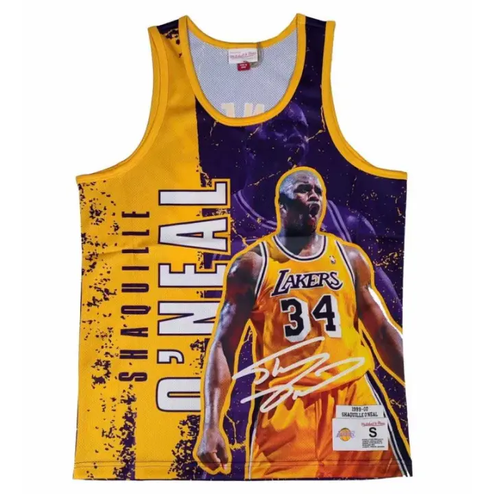 Camiseta Shaquille O´Neal Mitchell and Ness "NBA Player Burst"- L.A. Lakers. Mitchell & Ness - 1