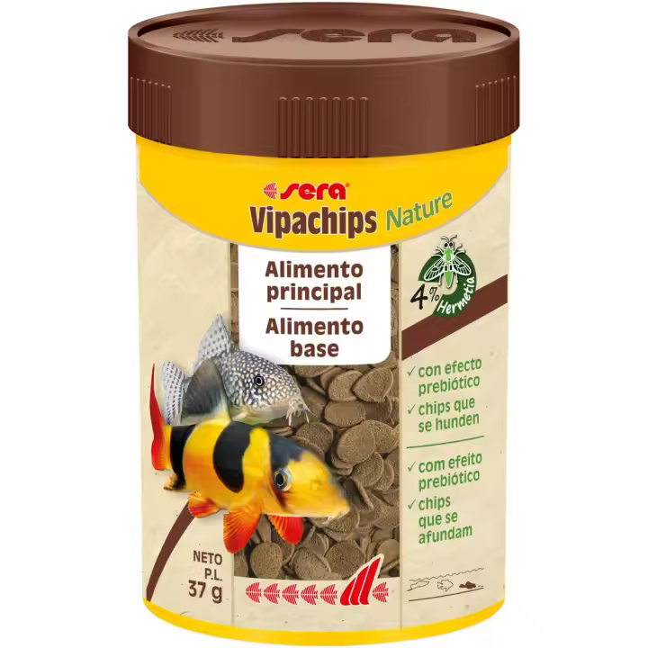 Sera Vipachips Nature - Alimento base para peces de fondo de agua dulce - 1
