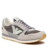 Emporio Armani Zapatillas Zapatos Hombre Beige X4X537 XN730 S704 - details 3