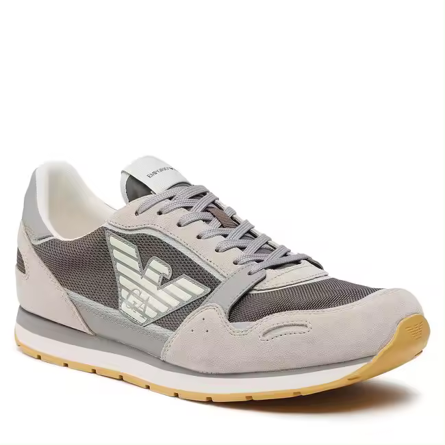 Emporio Armani Zapatillas Zapatos Hombre Beige X4X537 XN730 S704 - 1
