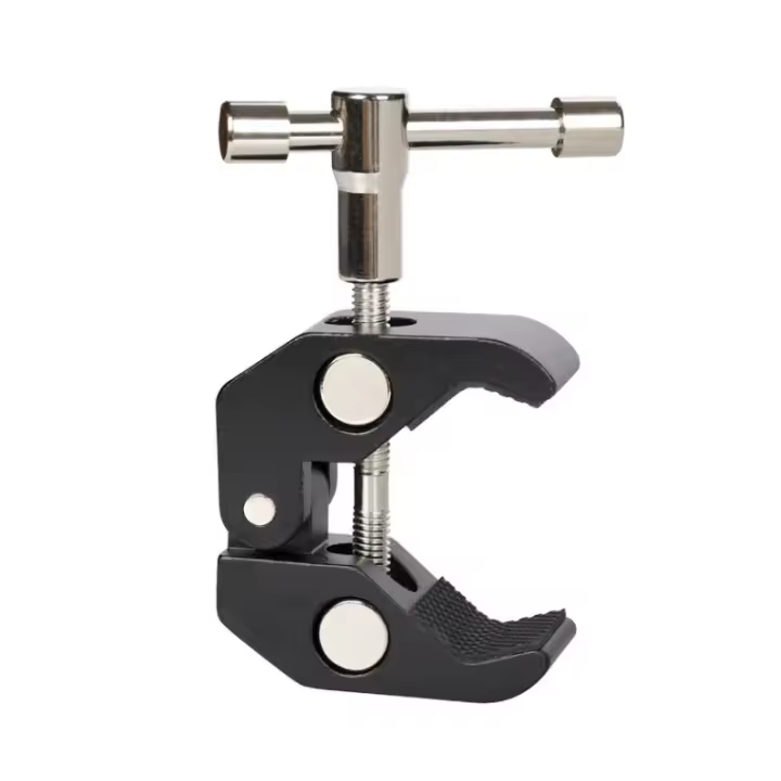 Adaptador De Doble Succión Para Monitor Y Luz LED Con Soporte De Mano Mágica Multifuncional Montaje En Zapata 1/4" Para Cámara De Video - 1