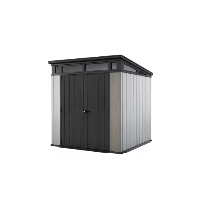 KETER 235715 Caseta de exterior Artisan 7x7 - 214x218x226 cm y 4,7m2 - Deco Gris - 1
