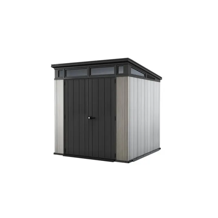 KETER 235715 Caseta de exterior Artisan 7x7 - 214x218x226 cm y 4,7m2 - Deco Gris - 1