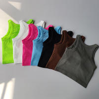 Ropa Deportiva Para Mujer Top De Yoga Fitness Absorbedor De Choque Con Sujetador Integrado Secado Rápido Transpirable Vestir Como Chaleco Deportivo Exterior - details 14