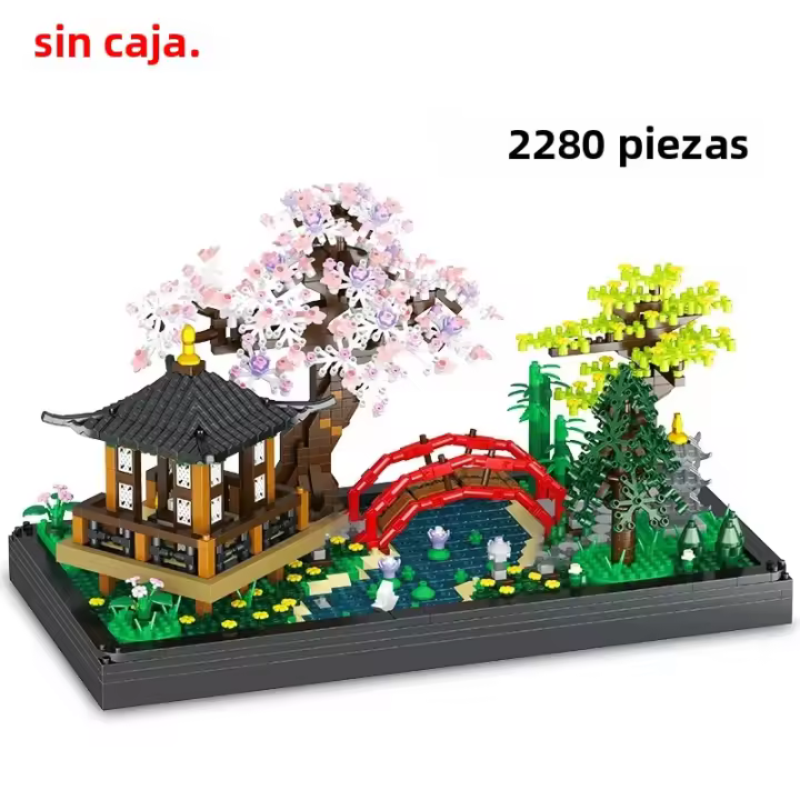 Construcción DIY De Bloques De Jardín Zen Para Adultos Y Niños Colección De Arquitectura 2280PCS Juguetes Educativos Para El Desarrollo De La Inteligencia Espacial - 1