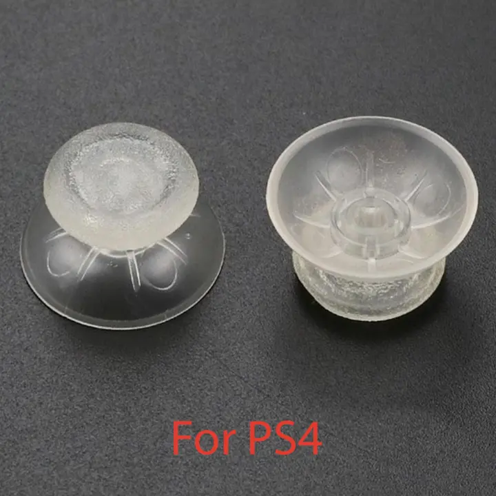 2x JOYSTICK PS4 PLAYSTATION 4 ANALOGICO MANDO THUMB STICK BOTONES R3 L3 TRANSPARENTE - 1