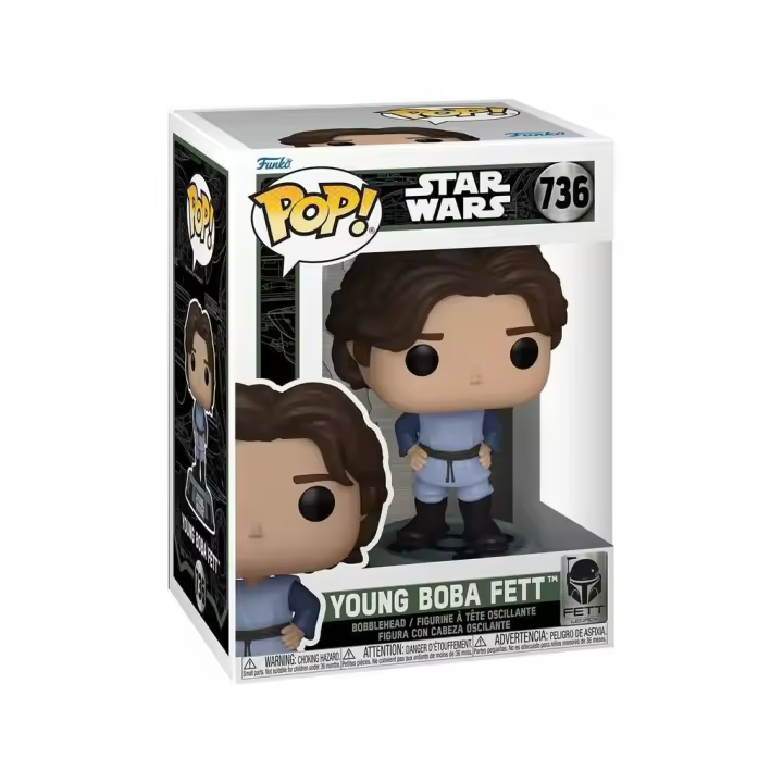 Funko Pop Star Wars Fett Legacy Figura Joven Boba Fett con Cabeza Oscilante 82724 - 1
