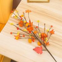 Plantas Artificiales De Calabaza Y Hojas De Maple Para Decoración De Halloween Arreglo Floral Para Sala De Estar Festivales Y Fotografía De Props - details 25