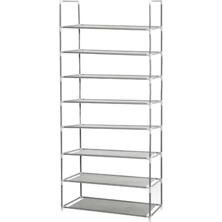 CONFORTIME - ESTANTERÍA MULTIUSOS 8 BALDAS 136X56.5X26.5CM - Estantería Robusta y Espaciosa - Estantería Versátil para Organizar - Estantería Moderna para Decorar - Estantería Práctica y Funcional - Estantería Ajustable para Adaptarse a tus Necesidades - 1