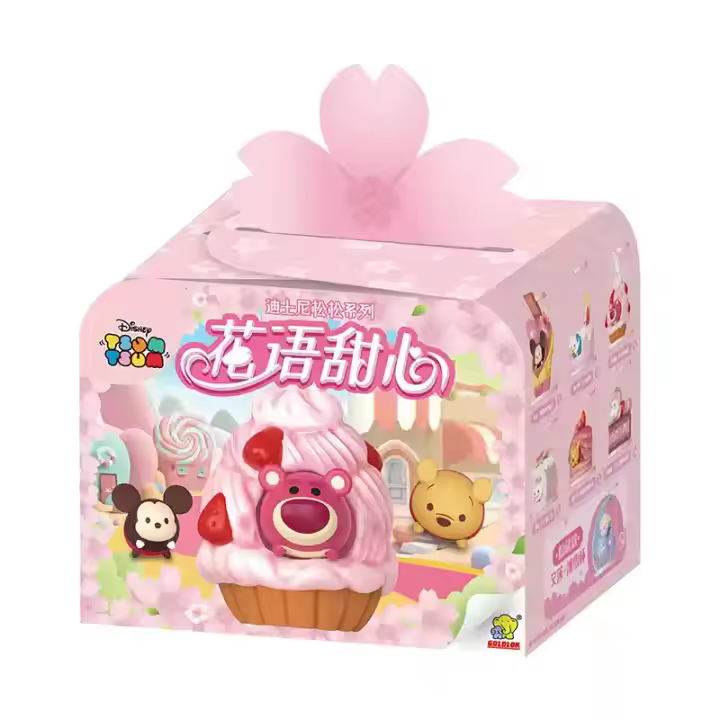 Nueva Figura De Caja Sorpresa Disney Tsum Tsum Flower Sweetheart Elsa Mickey Decoración De Pastel De Cumpleaños Oso De Fresa Regalo Para Niños Y Adultos - 1