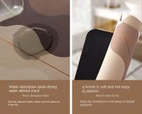 VIKAMA Alfombra De Baño Americano Antideslizante De Arcilla De Diatomeas Para Puerta De Toilette Absorbente Fácil De Manages - details 2